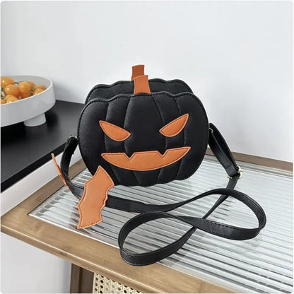 Halloween Pumpkin Crossbody Bag - Novelty Shoulder Purse for Women