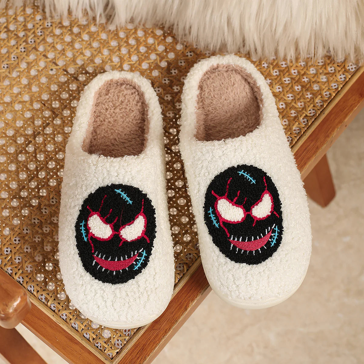 Spooky Comfort: Halloween Non-Slip Cotton Slippers for Cozy Nights