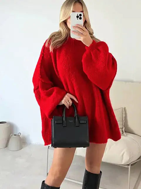 Knitted Oversized Women's Sweater