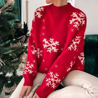 Christmas Sweater Snowflake Jumper