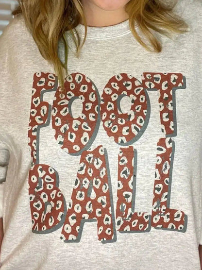 Leopard Football Sweatshirt