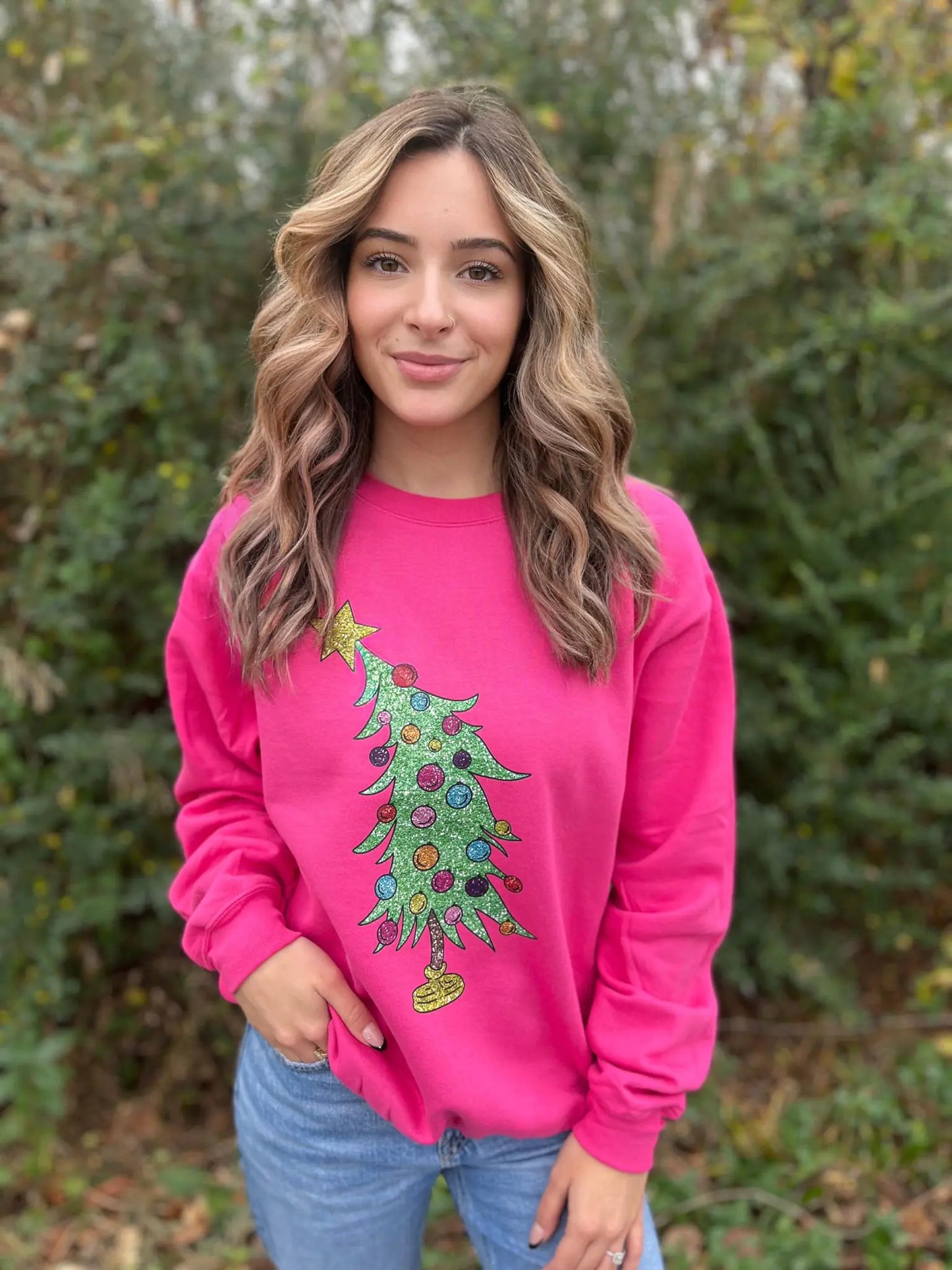 Glitter Christmas Tree Sweatshirt