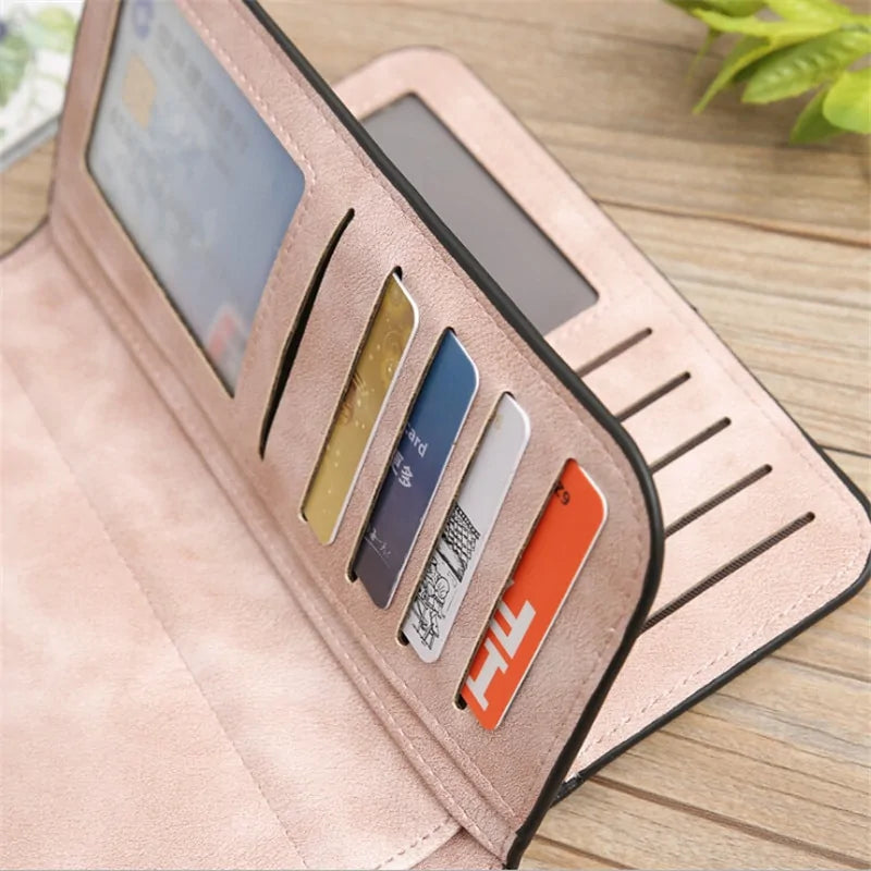 Leather Wallet Money Phone Bag