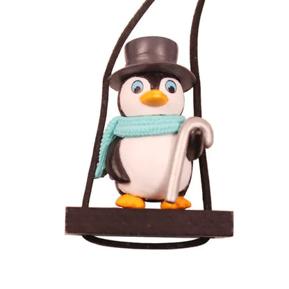 Swing Penguin Car Pendant