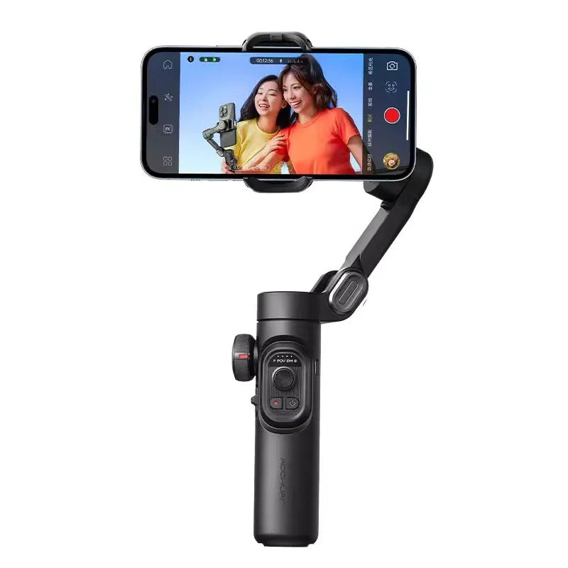 3-Axis Handheld Gimbal Stabilizer for Smartphone with Fill Light