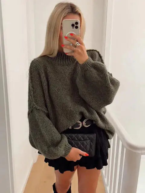 Knitted Oversized Women's Sweater