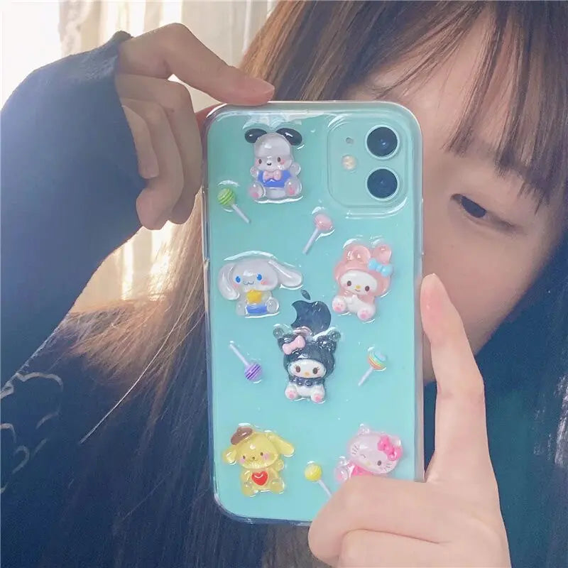 Transparent Cartoon Phone Case