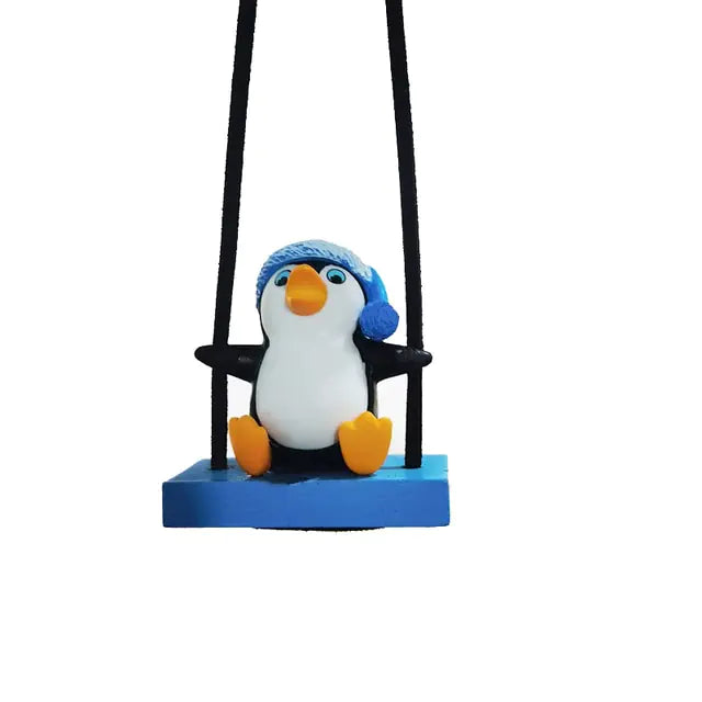 Swing Penguin Car Pendant