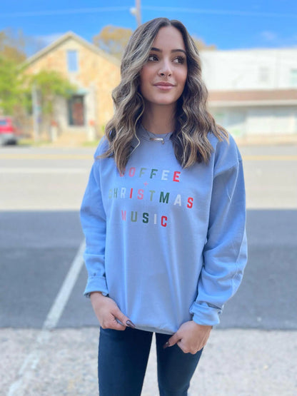 Coffee And Christmas Music Sweatshirt