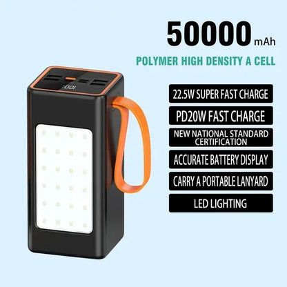 Power Bank 200000mAh Waterproof Rechargeable Battery For Mobile Phone