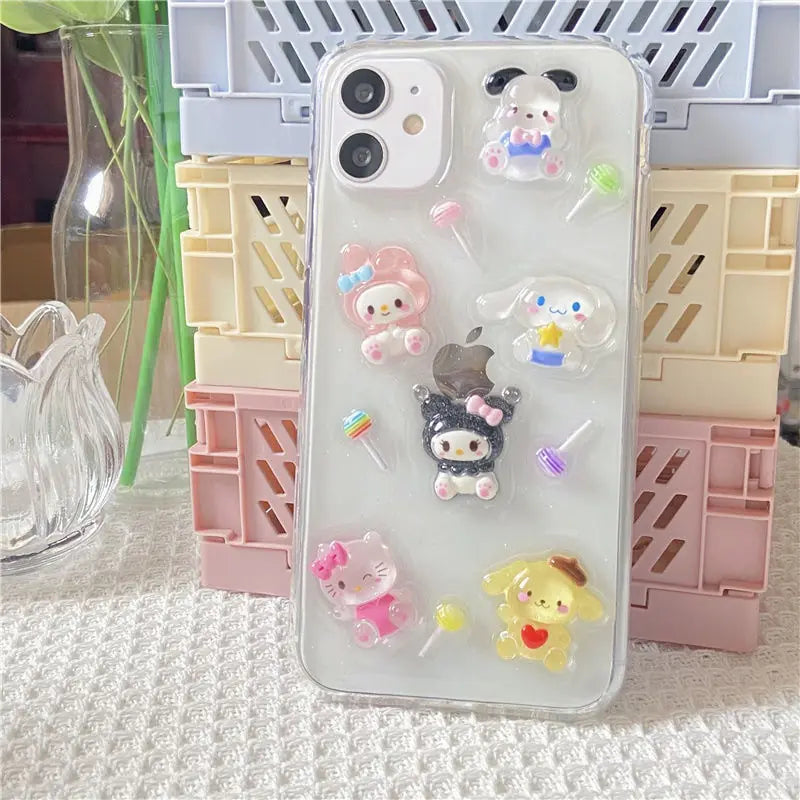 Transparent Cartoon Phone Case