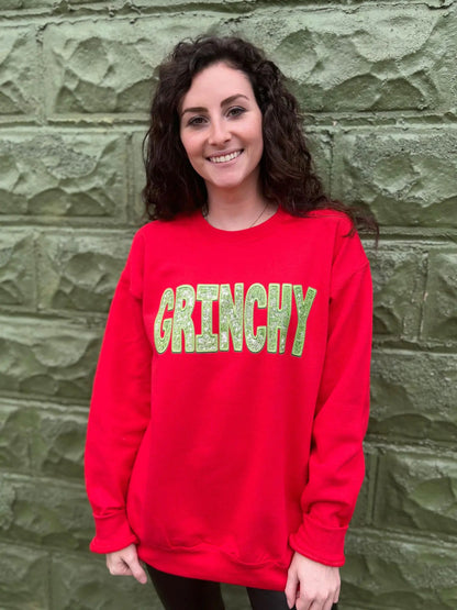 Red Grinchy Sweatshirt