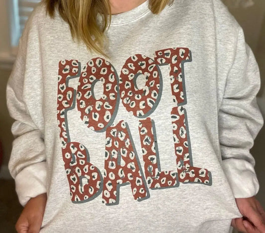 Leopard Football Sweatshirt