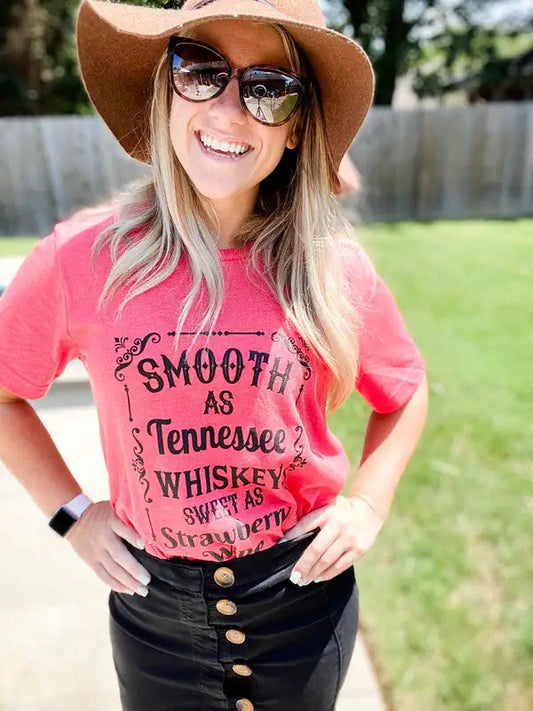 Red Tennessee Whiskey Tee