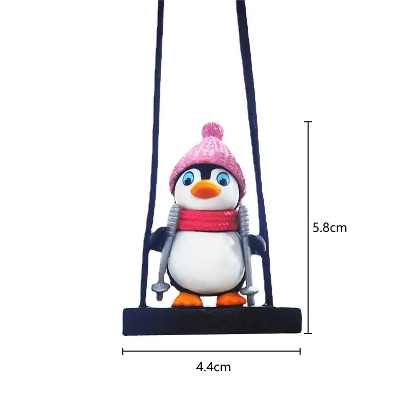 Swing Penguin Car Pendant