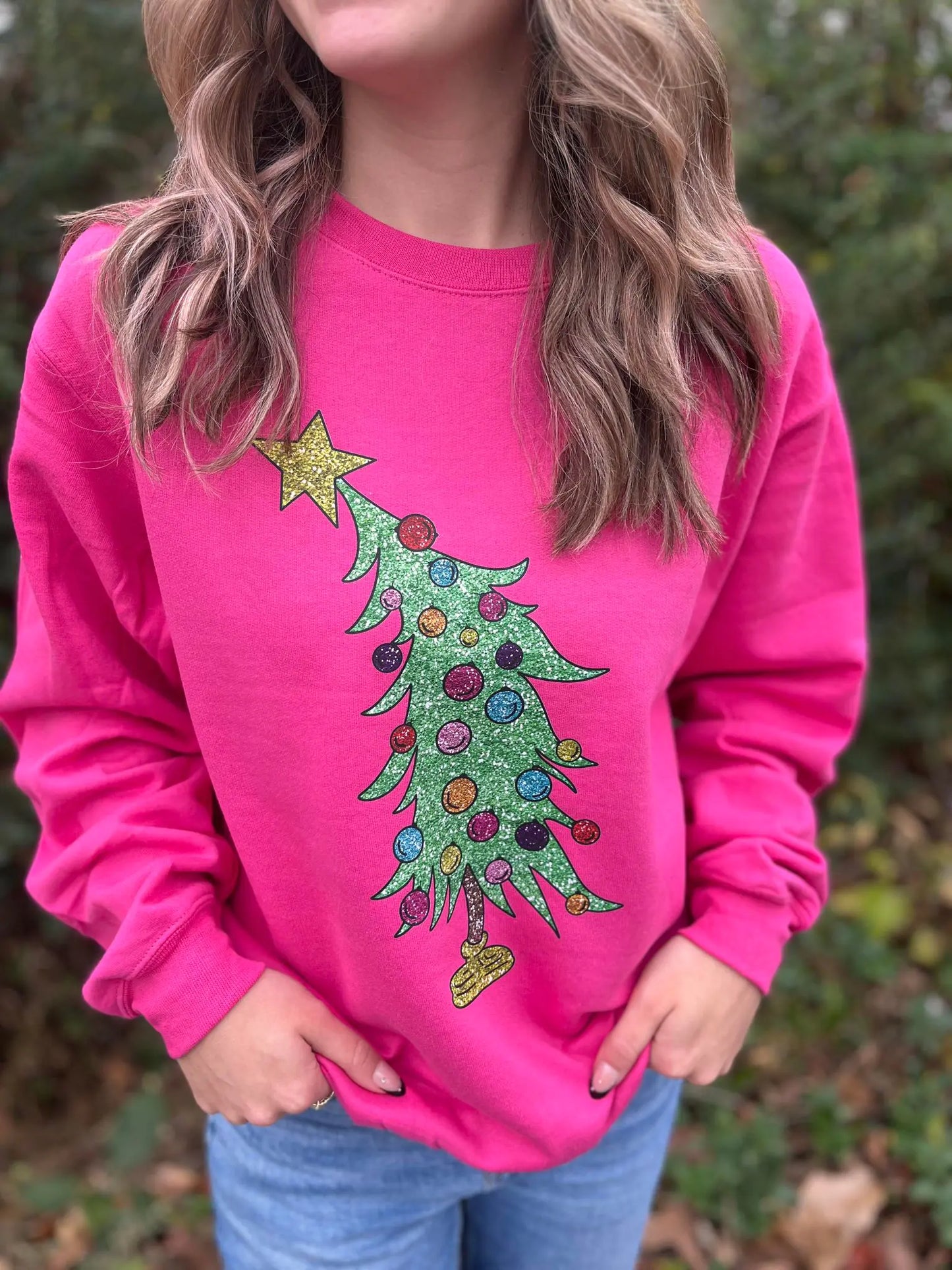 Glitter Christmas Tree Sweatshirt