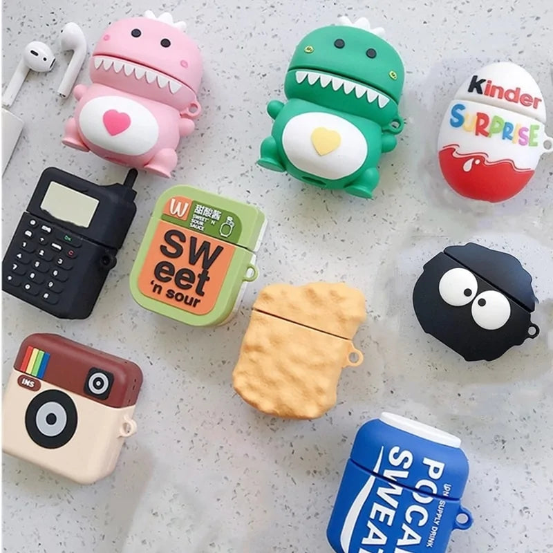 3D Cartoon Dragon Silicone Case for Apple Airpods 1 & 2