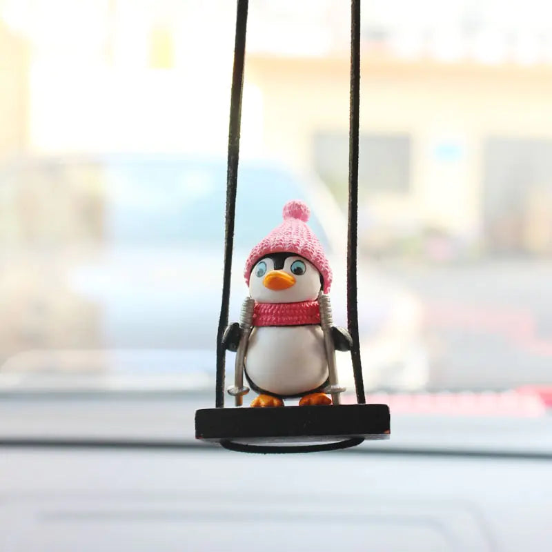 Swing Penguin Car Pendant