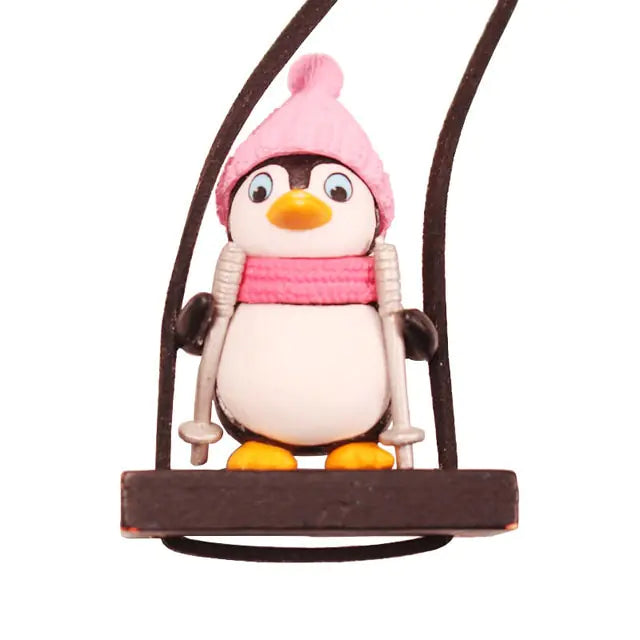 Swing Penguin Car Pendant